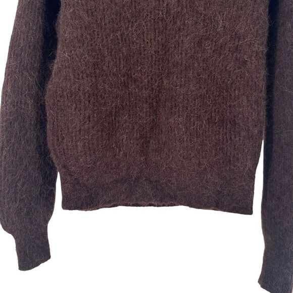 Banana Republic BR/HTG-SF78 Sweater Brown Alpaca Wool Blend Size S Womens Cozy - Picture 3 of 8